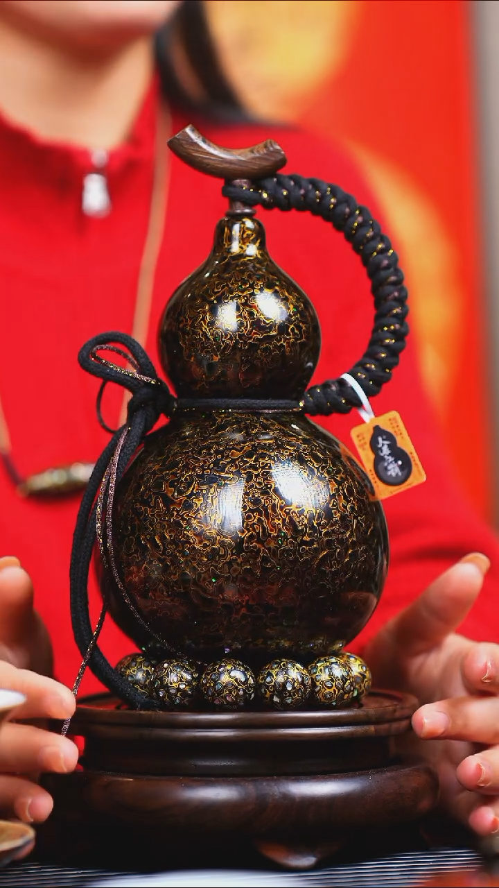 【闪购商品】JR047过年礼臻选大漆酒葫芦