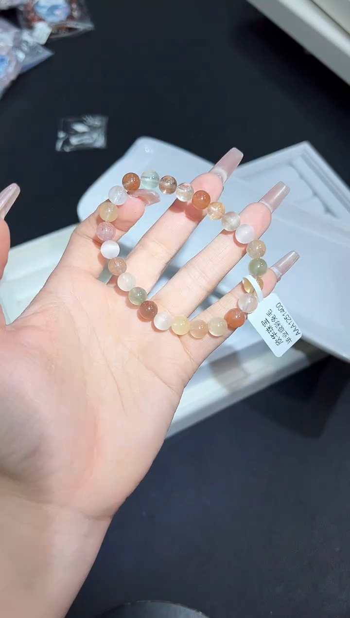 【闪购商品】水晶手串未镶嵌27m多样性发其一/1条默认微瑕