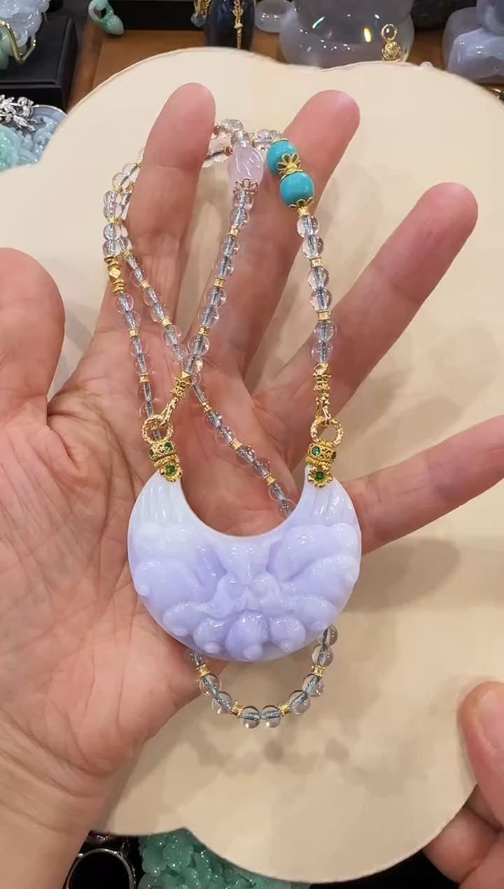 【闪购商品】翡翠颈饰未镶嵌国风