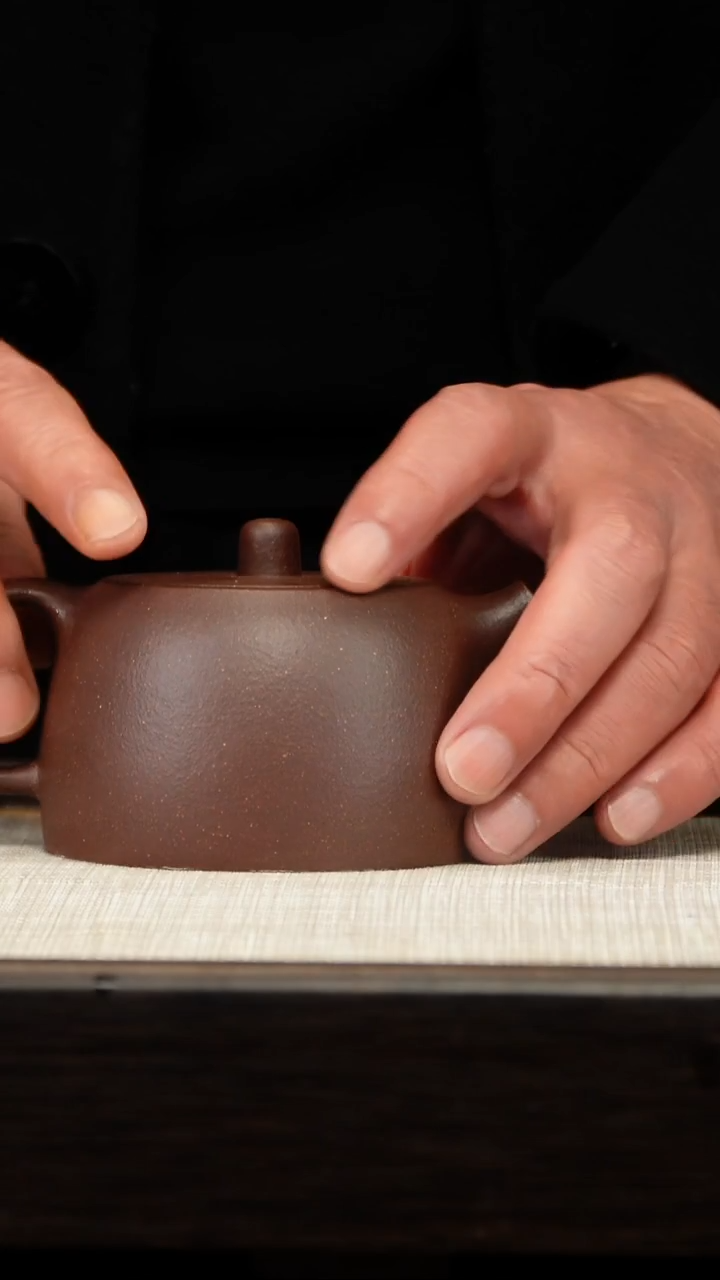 茶壶紫砂四底镜铎
