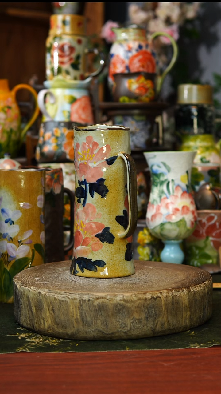 陶瓷95景德镇手工高温釉下彩