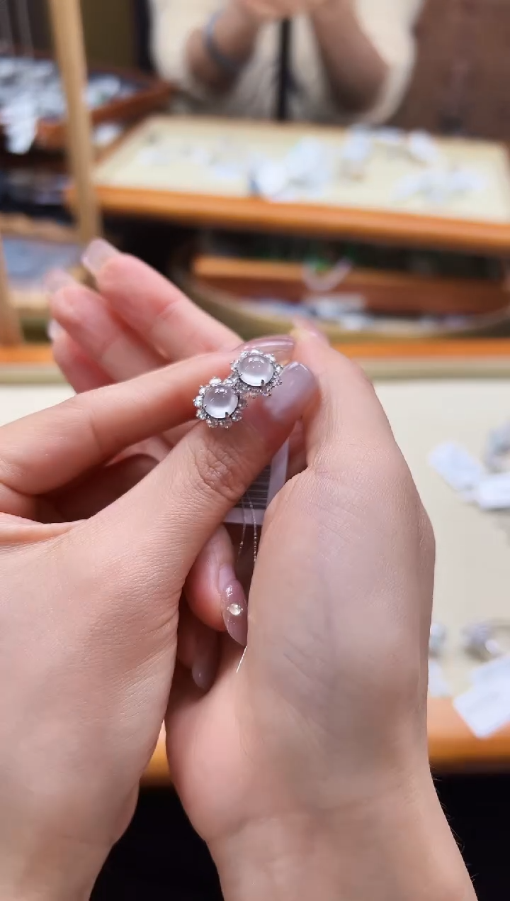 【闪购商品】翡翠耳饰18K金镶嵌DFZ0218-126