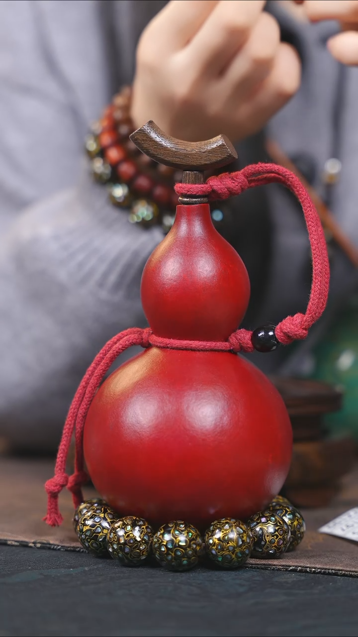 【闪购商品】YZ193大漆酒葫芦不包手串及旋转底座