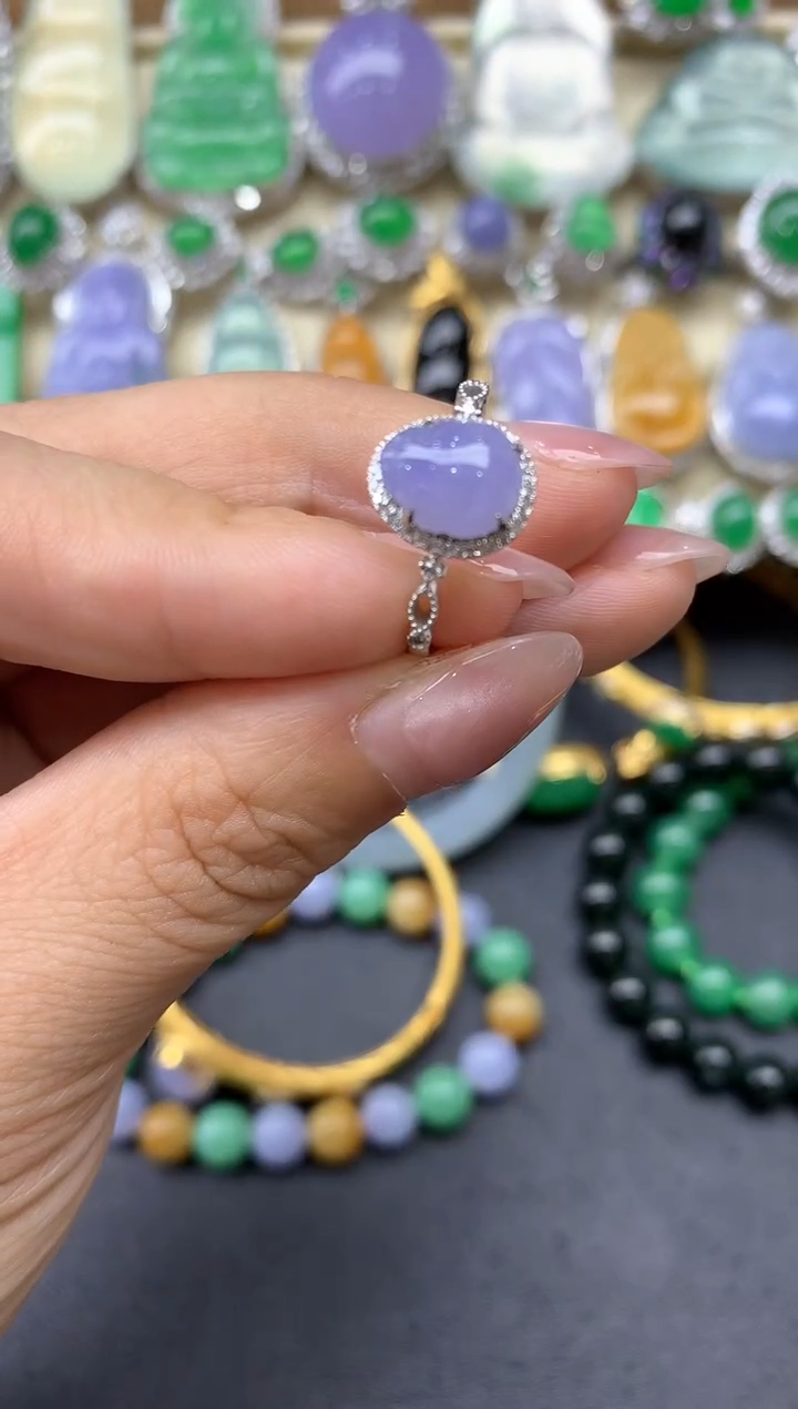 【闪购商品】翡翠戒指18K金镶嵌413-中国好珍宝