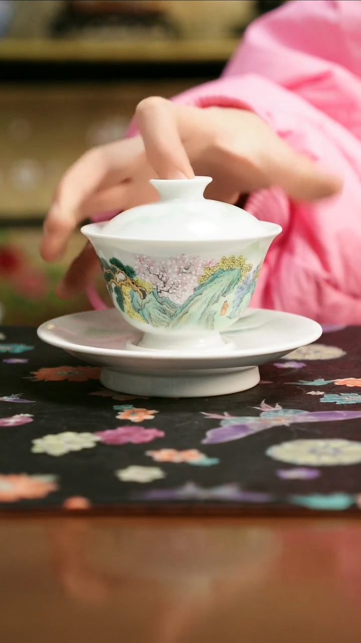 景德镇陶瓷杯碗柴烧多人