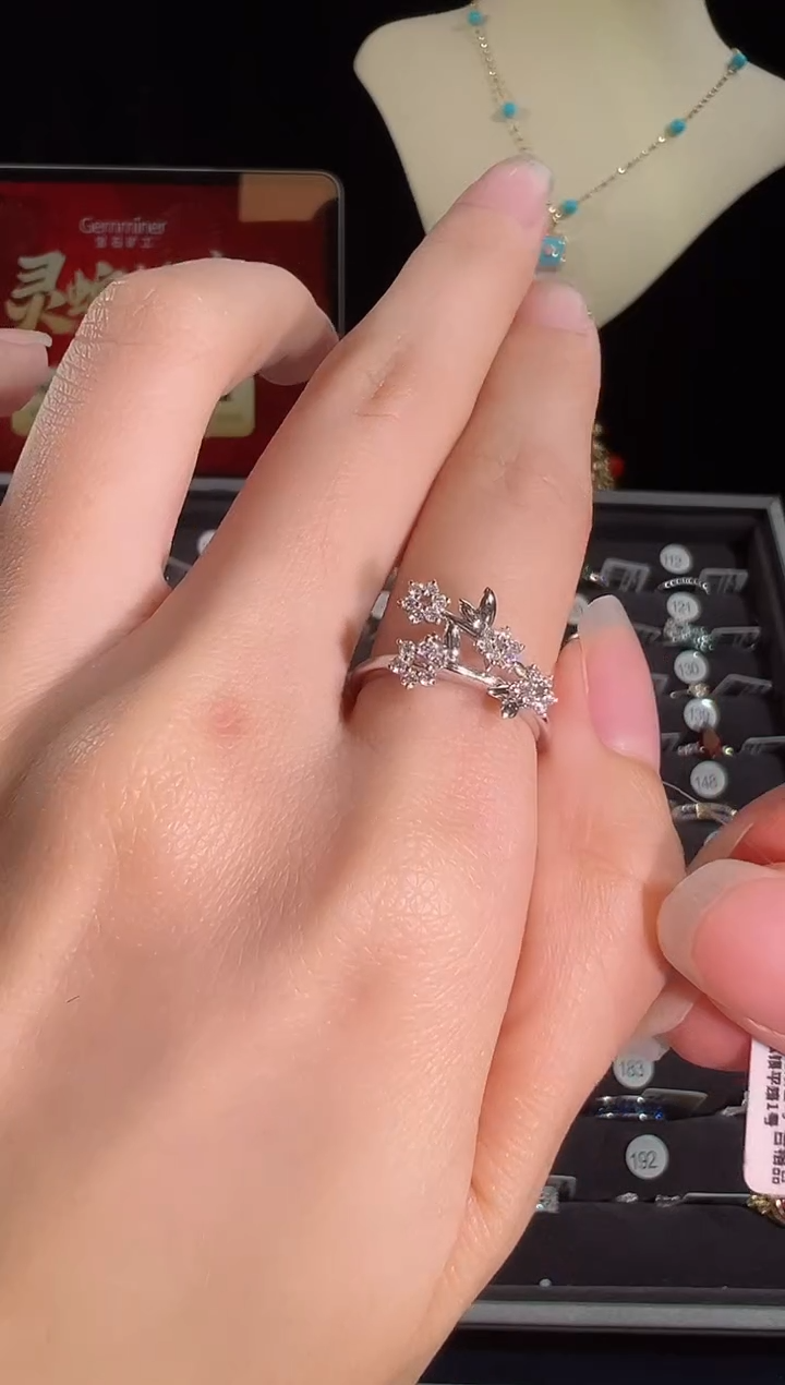 【闪购商品】钻石戒指18K金镶嵌BR5772#-#145