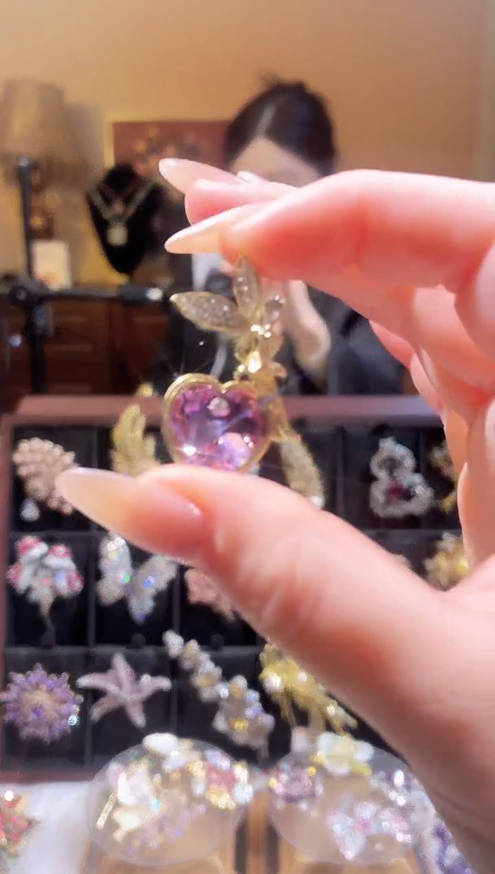 合成立方氧化锆铜合金紫色仙子