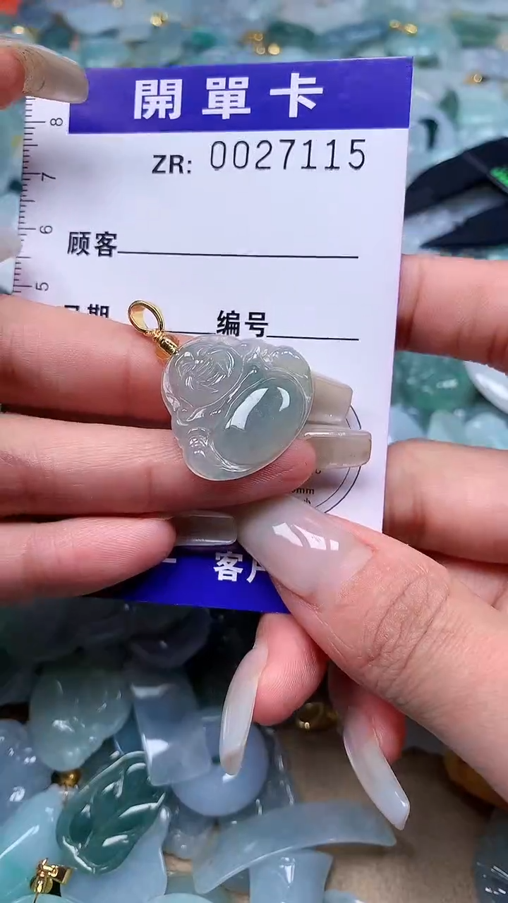 颈饰未镶嵌翡翠翡翠A货 多样性发其一（不含链）