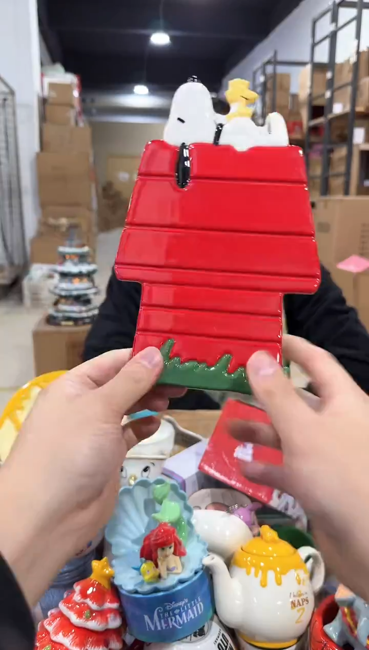 瓷片史努比房子餐盘