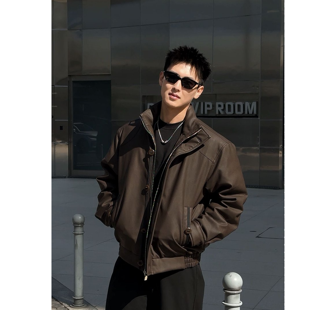 A5249—@飞早秋冬新款威尼斯高端顶奢秀款90羽绒皮衣夹克外套