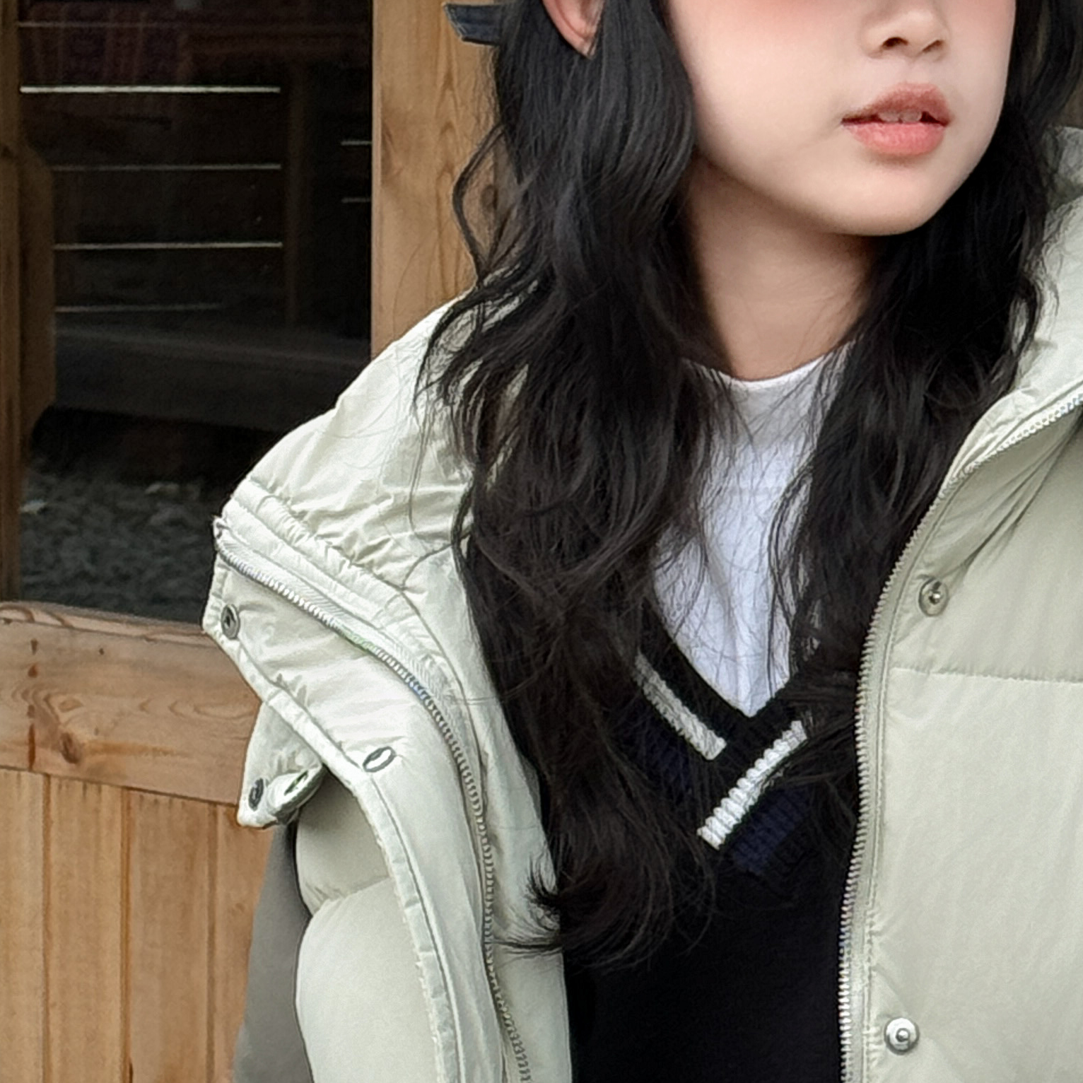 品2024【X】12月20日 男童女童时尚绿色加厚羽绒服8010-