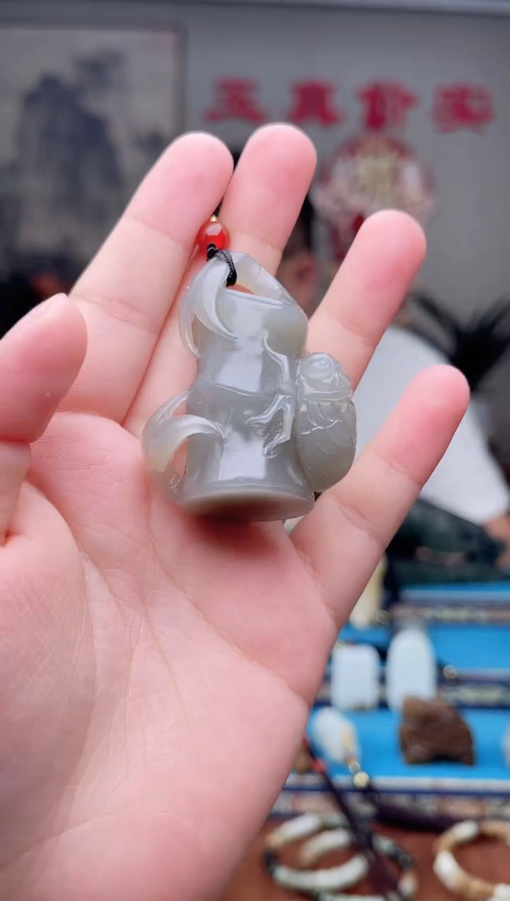 和田玉未镶嵌挂件1