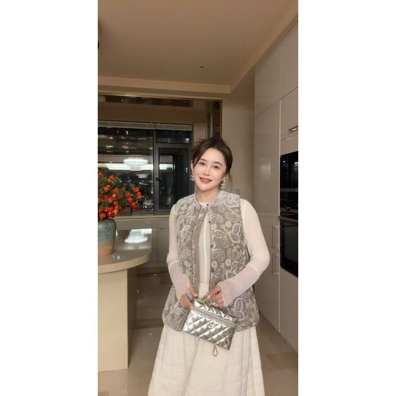 【国风马甲】重工刺绣国风羽绒马甲042552（小码衣长约62cm）