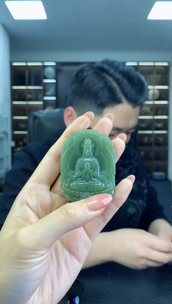 【闪购商品】和田玉颈饰未镶嵌观音清货3