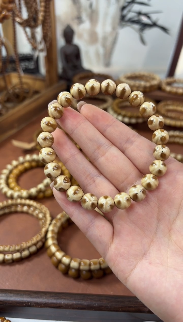 手串紫金鼠࿐****࿐9.5实心紫金鼠熊猫光珠