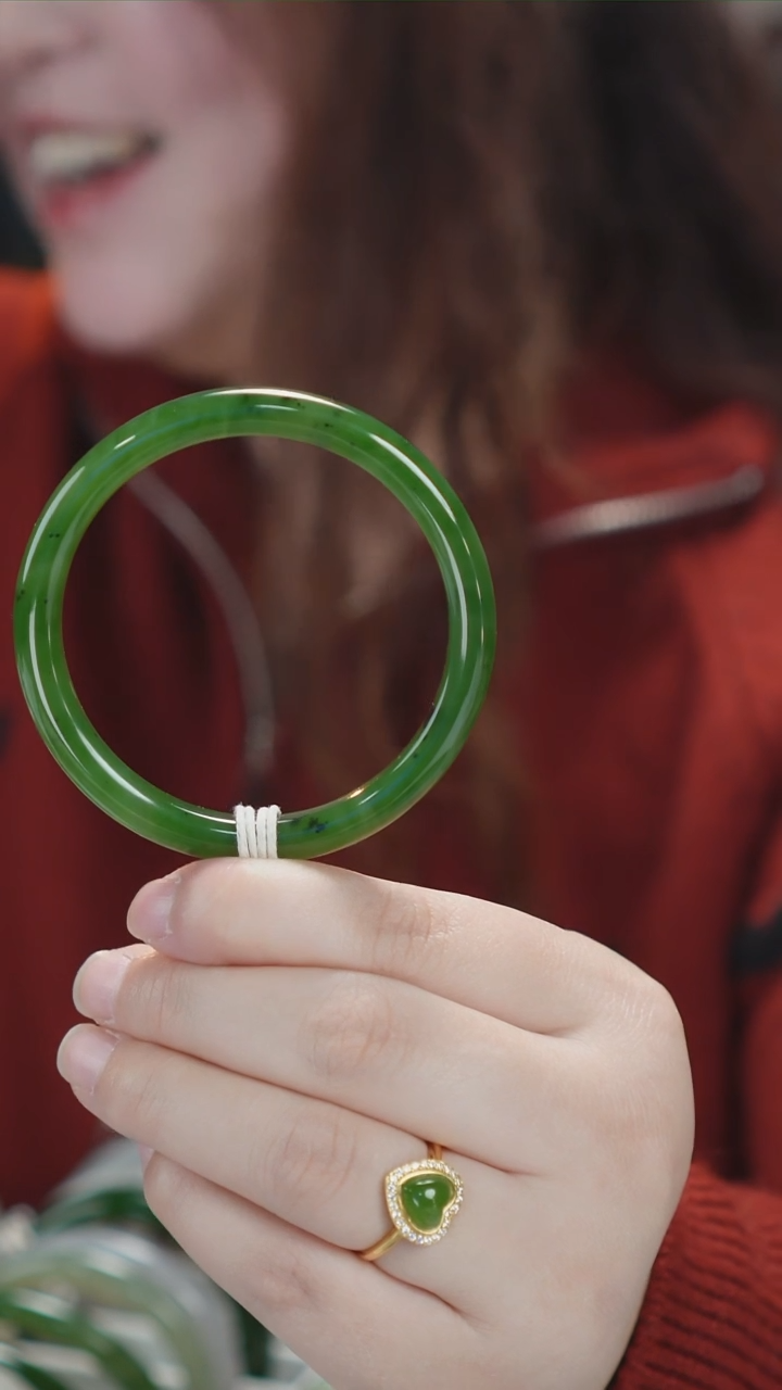 【闪购商品】和田玉手镯未镶嵌11号天然和田玉手镯拍一发一57