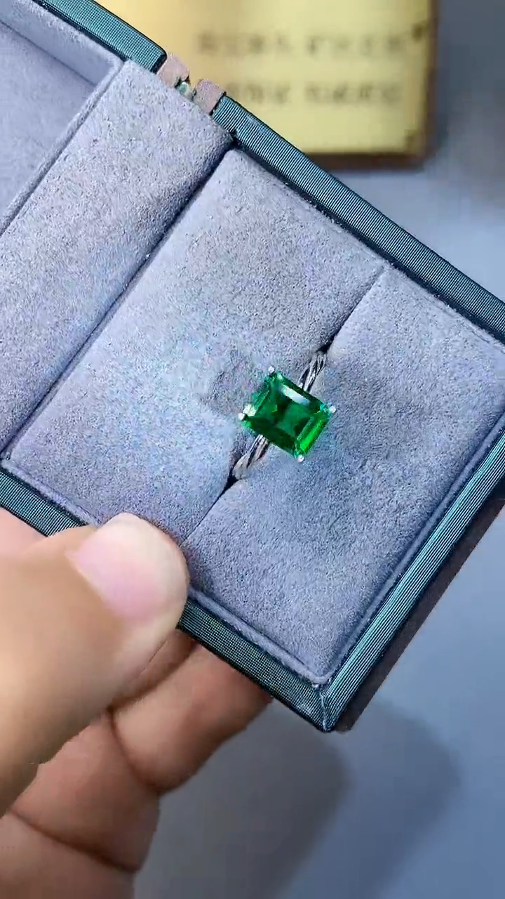 【闪购商品】透辉石戒指银S925镶嵌35