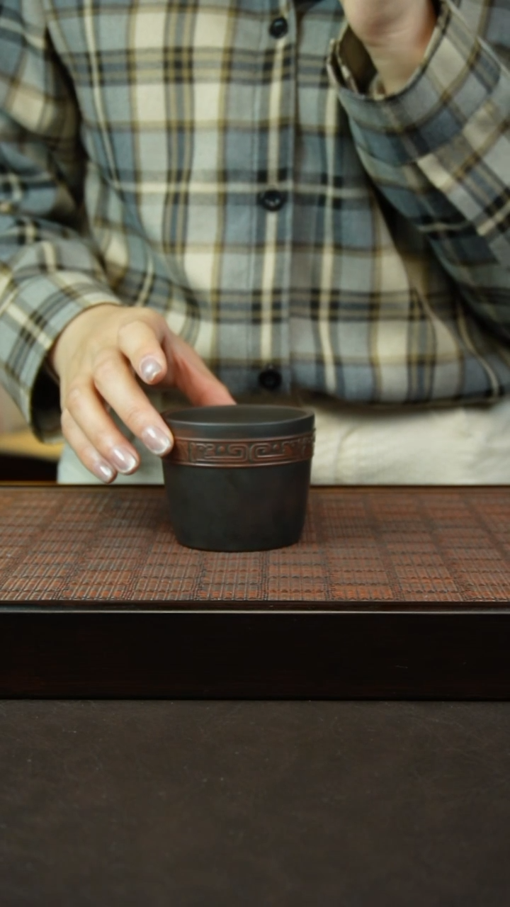 【闪购商品】坭兴陶纯手工 五谷丰登主人杯150cc