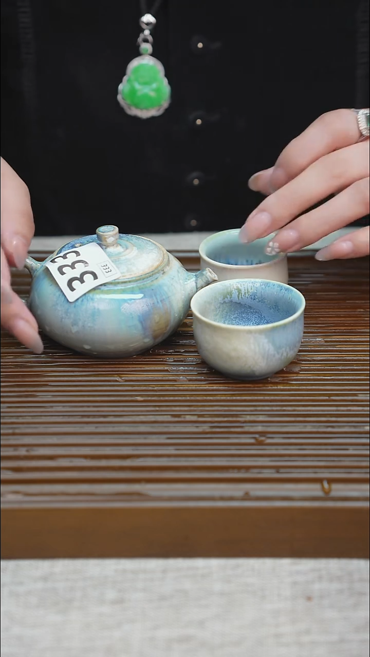 纯手工粗陶茶具每一只不一样