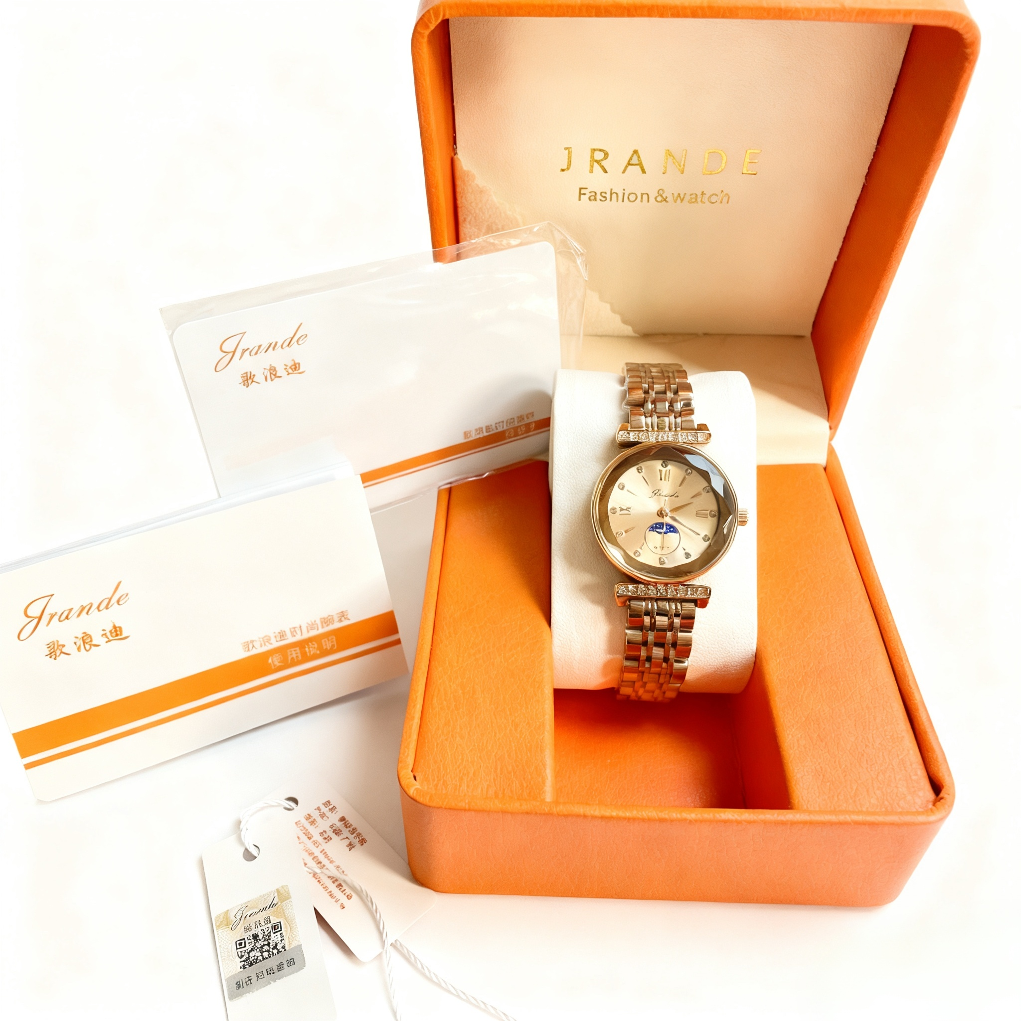 [升级高配版}歌浪迪秋冬潮流百搭女款气质轻奢石英腕表H7582L-G