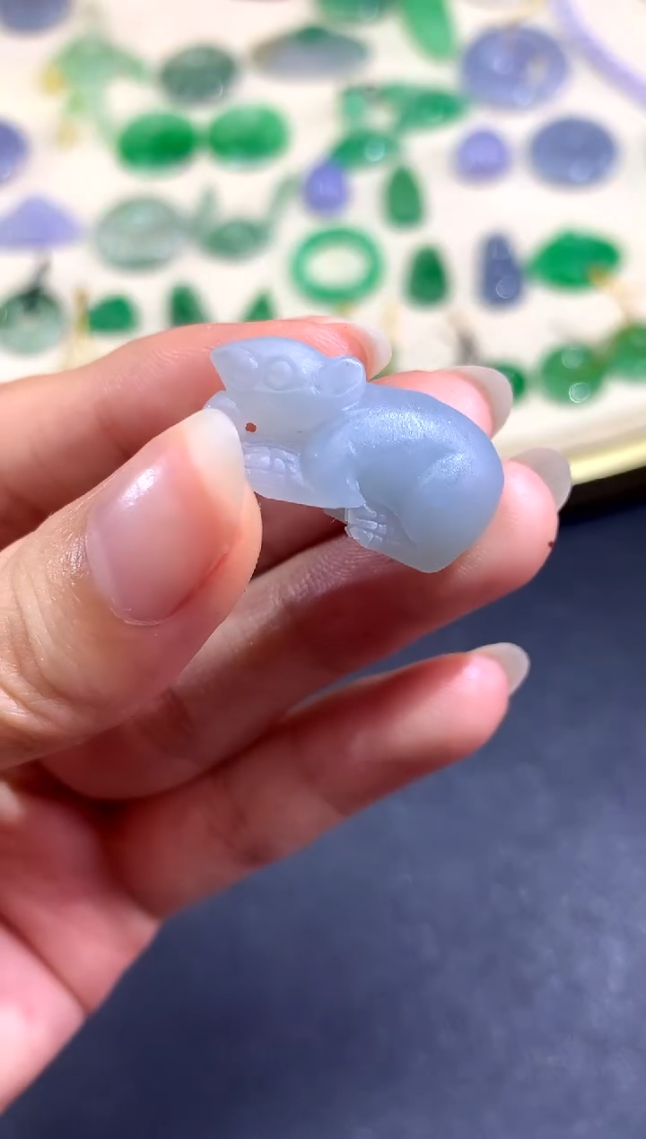 未镶嵌定制翡翠毛货翡翠|380