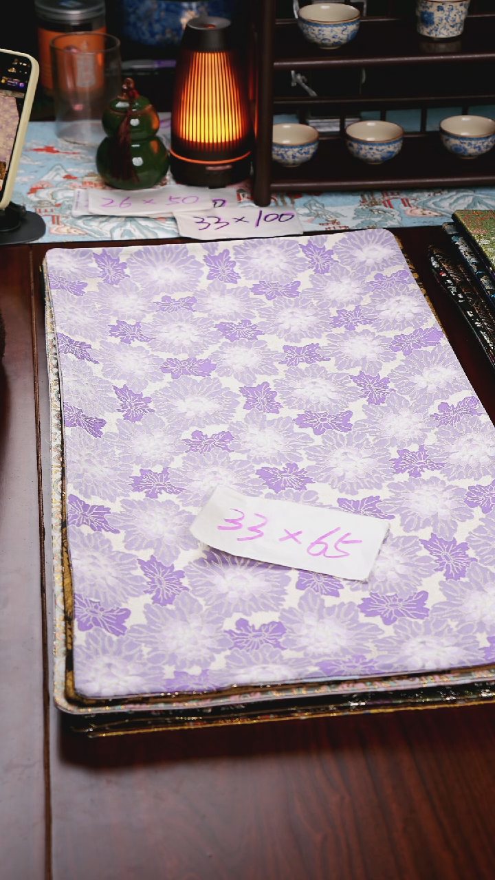 【福利花间绮梦双面】中国风干泡织锦茶席33*65