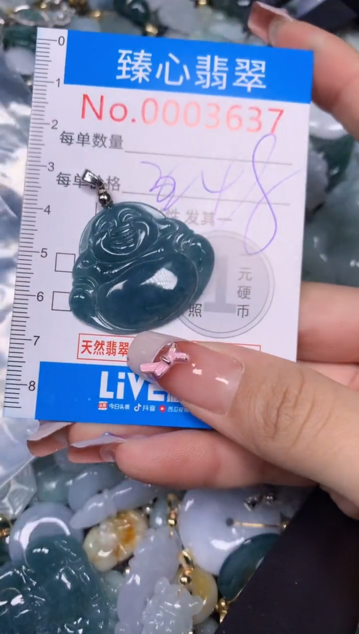 【闪购商品】翡翠颈饰未镶嵌含绳0003637