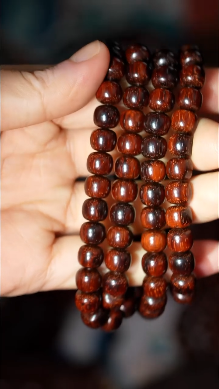 檀香紫檀（小叶紫檀）手串/手链7*8.108小叶紫檀琴料