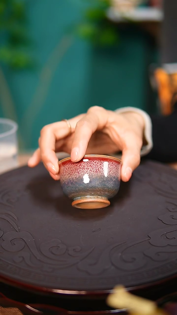 【闪购商品】杯原产地钧尚源钧瓷绿霞主人杯