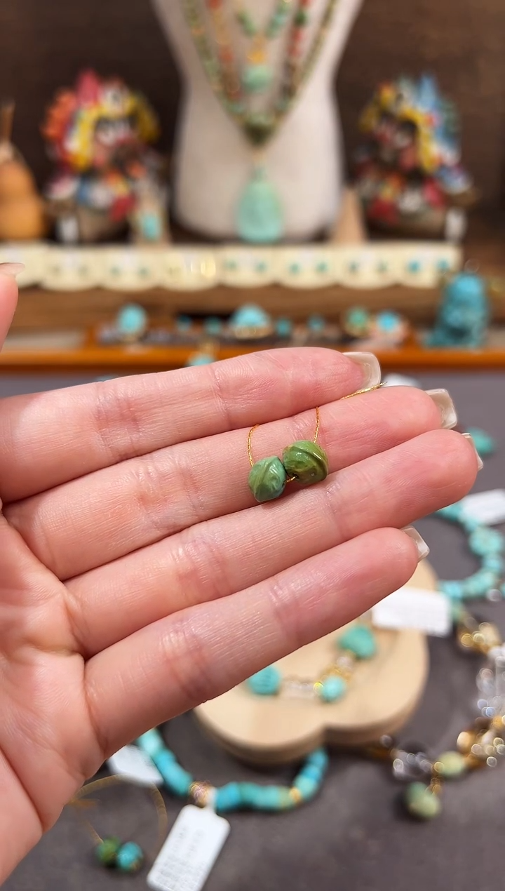 未镶嵌绿松石配饰琉*绿松石配饰