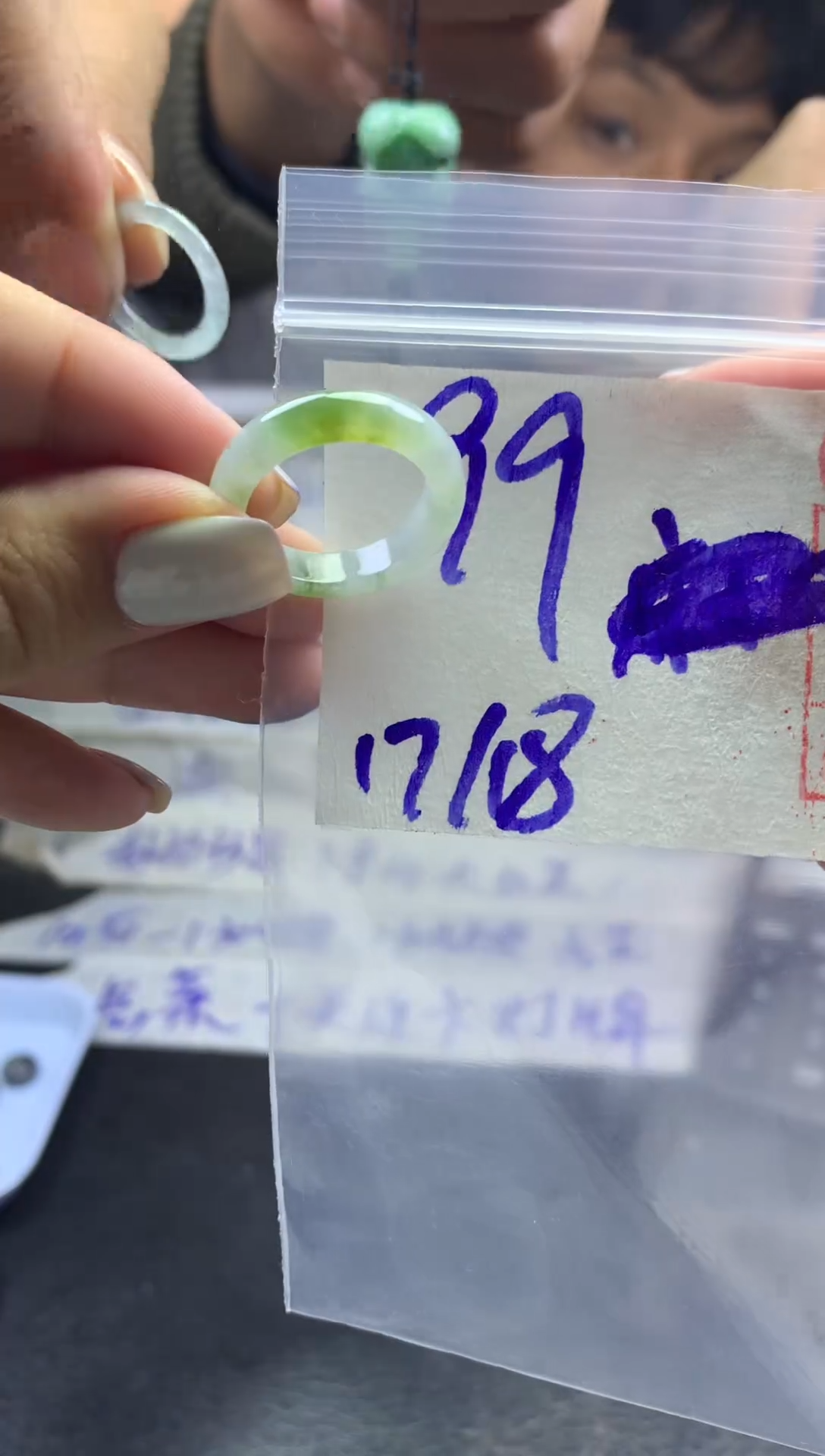 【闪购商品】定制翡翠未镶嵌戒圈1718-99元毛货需精抛光发