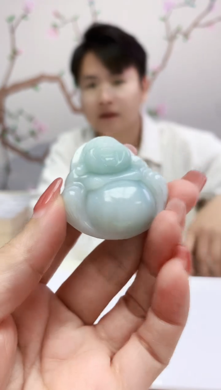 定制翡翠未镶嵌005xm-毛货佛公68