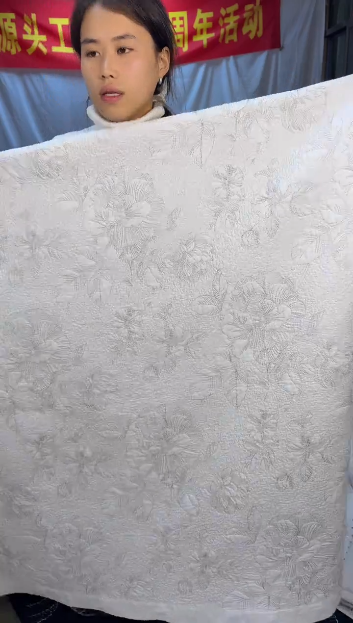 棉纯棉白盏花230*250