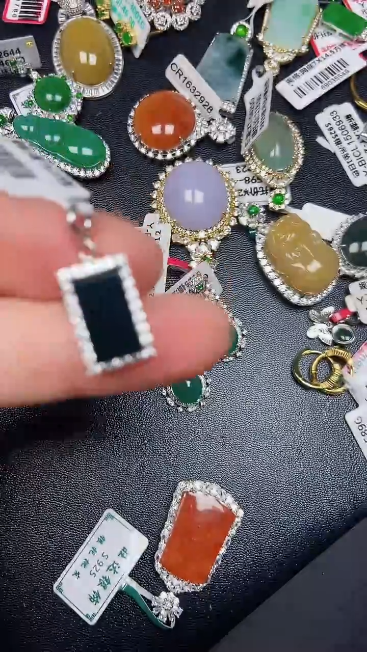 银S925镶嵌戒指翡翠2530