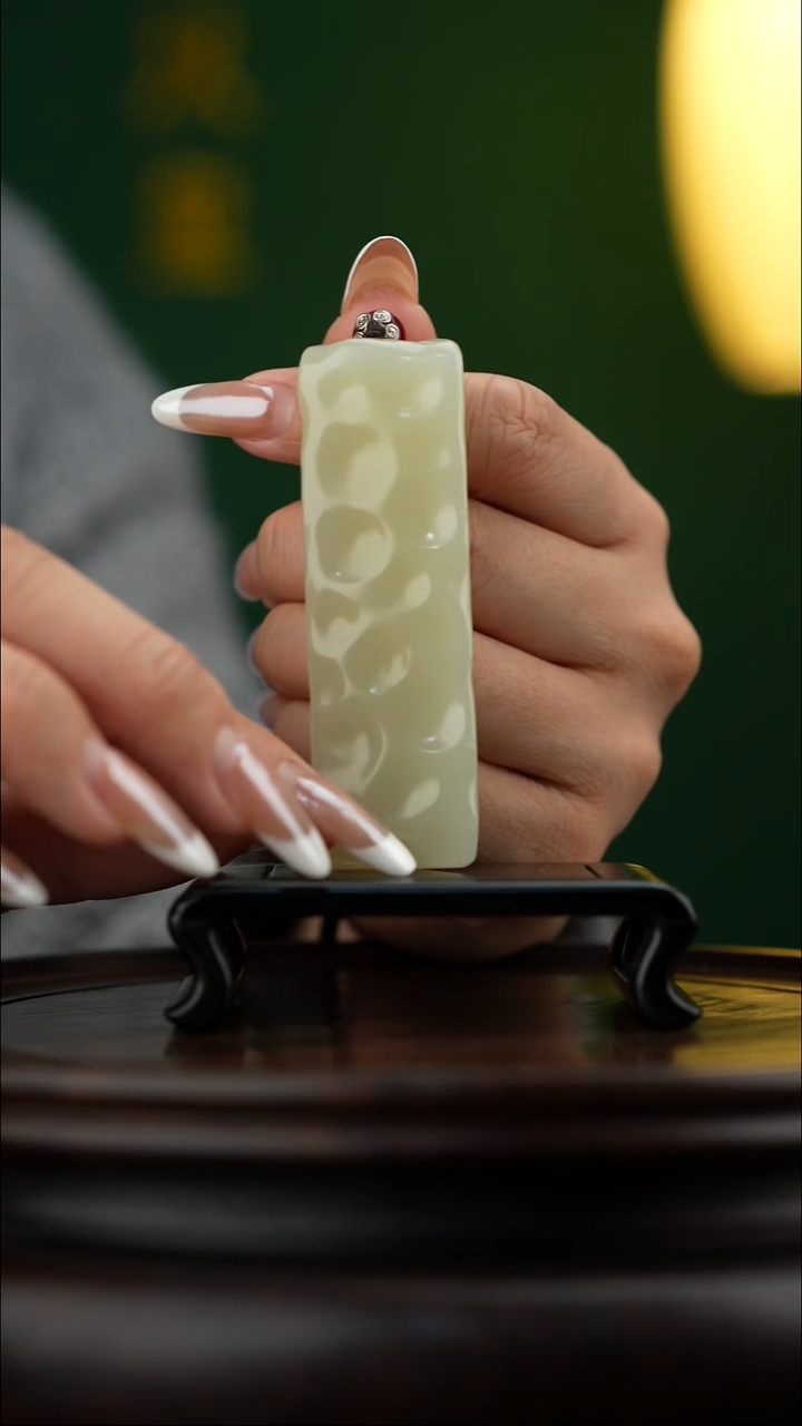 玉【小奶酪】天然玉石手把件