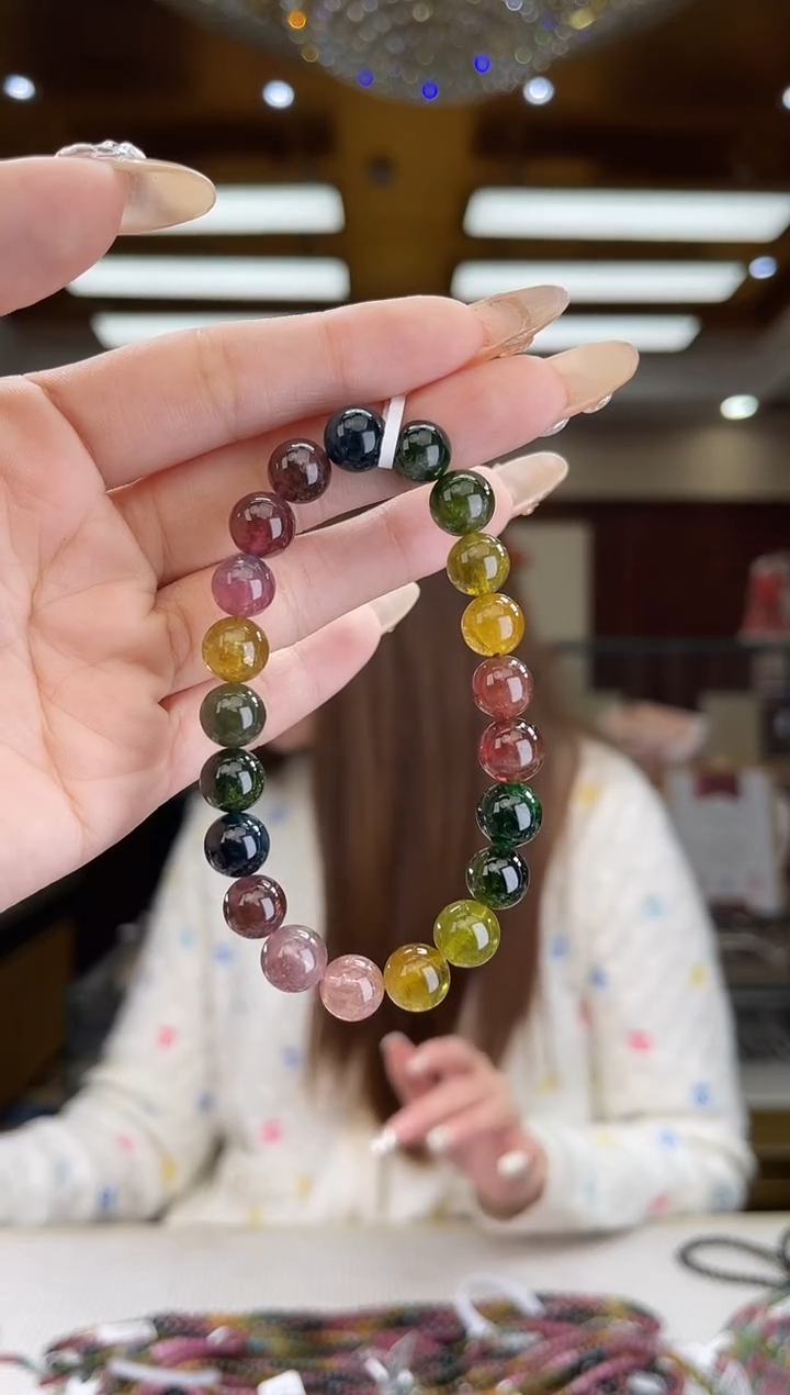 【闪购商品】碧玺/未镶嵌9mm+碧玺单圈多样性发货33