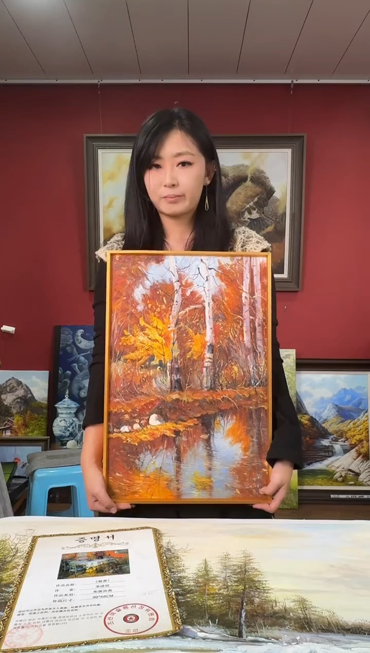 油画【220号】约53*35cm丨朝鲜原创纯手绘孤品油画丨顺丰包邮