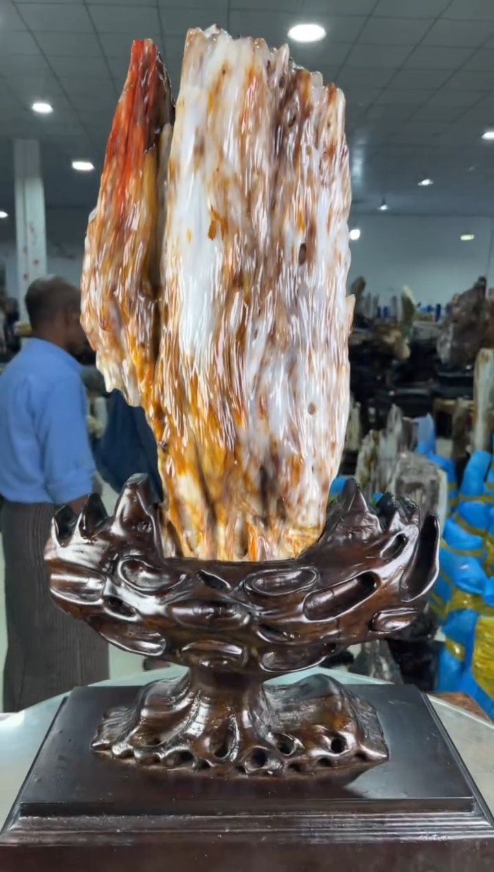 【闪购商品】硅化玉摆件未镶嵌86