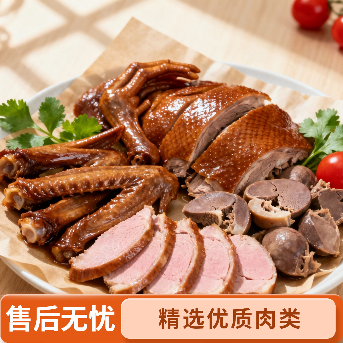 超值卤鹅拼盘(卤鹅400g+鹅翅1只+鹅掌2只+鹅胗2个+鹅肝2个）