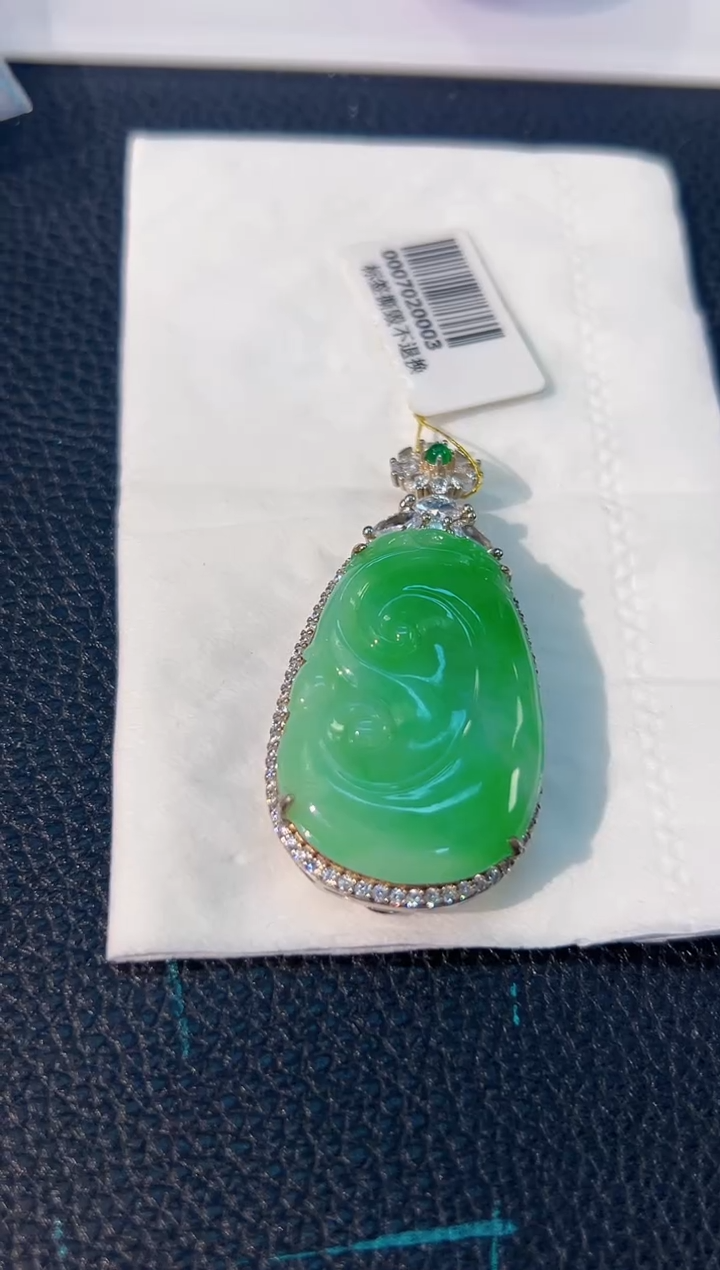 颈饰未镶嵌翡翠 缅料A货/支持复检/一件