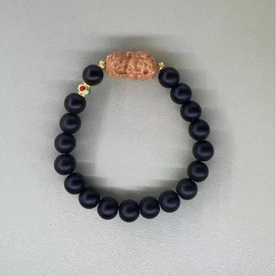 【琳琳甄选】高端-黑圣丹项圈手串