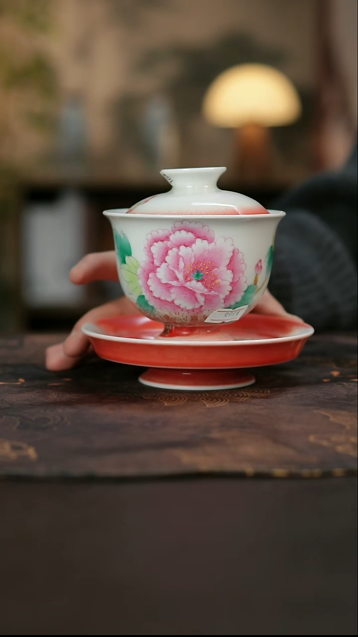 景德镇陶瓷杯碗柴烧多人