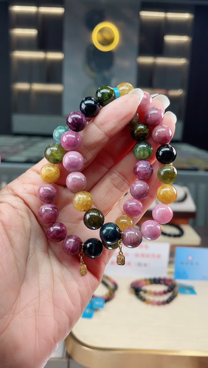 【闪购商品】碧玺单圈手串未镶嵌（多样性发一条）Q