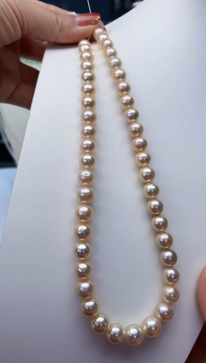 项链未镶嵌淡水珍珠Y淡水项链9-10