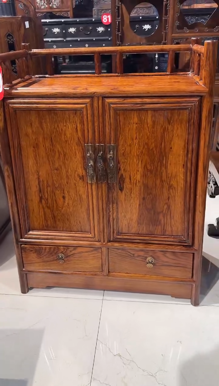 【闪购商品】木木艺黄花梨花纹围栏柜3280.88888