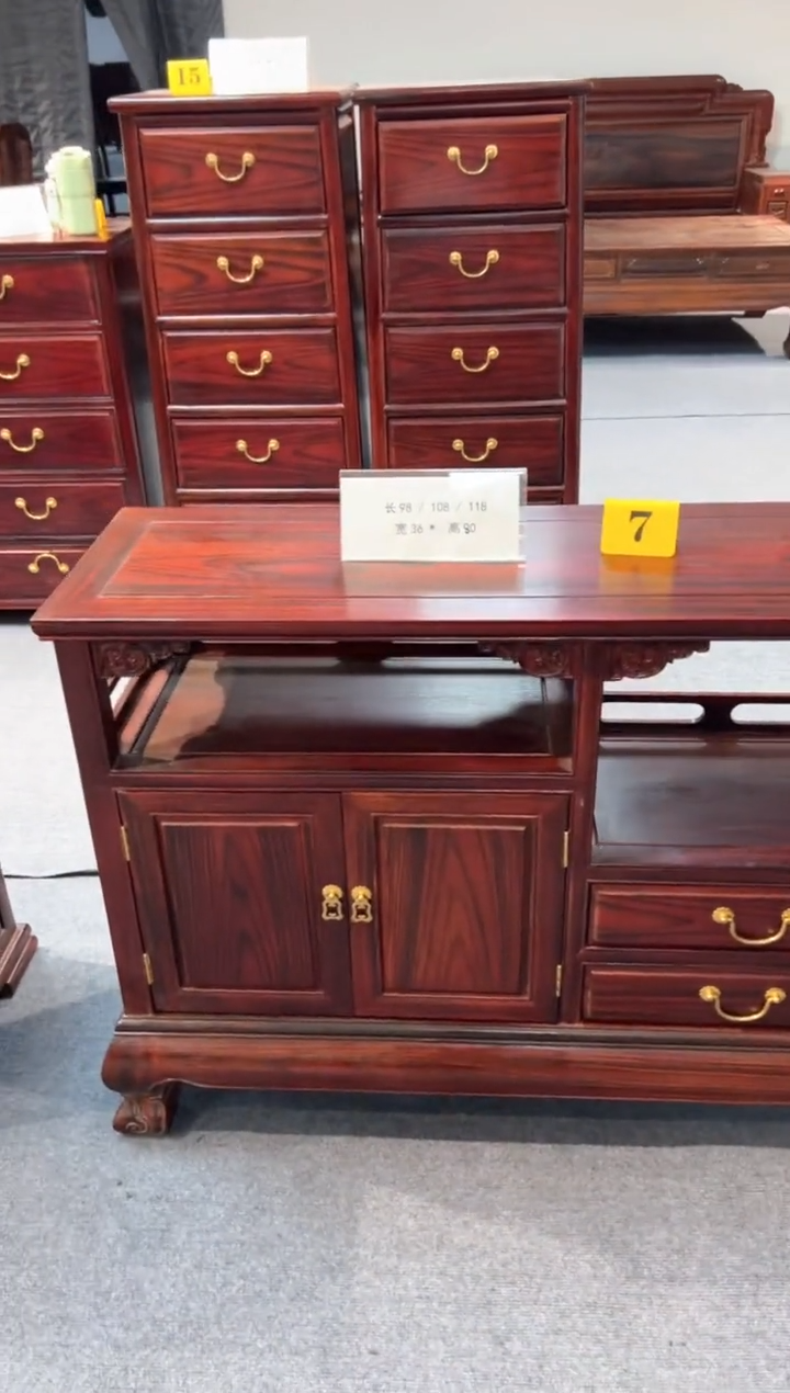 黑酸枝木类柜类家具强*118古典茶水柜