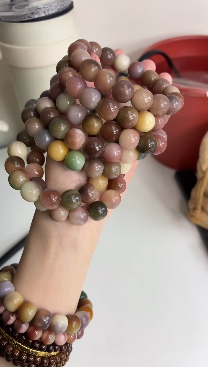 手串菩提根/象牙果h89紫美人玉化苹果12*13mm手串随机