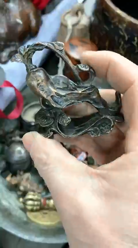 【闪购商品】杂项一物一拍人参如意把件