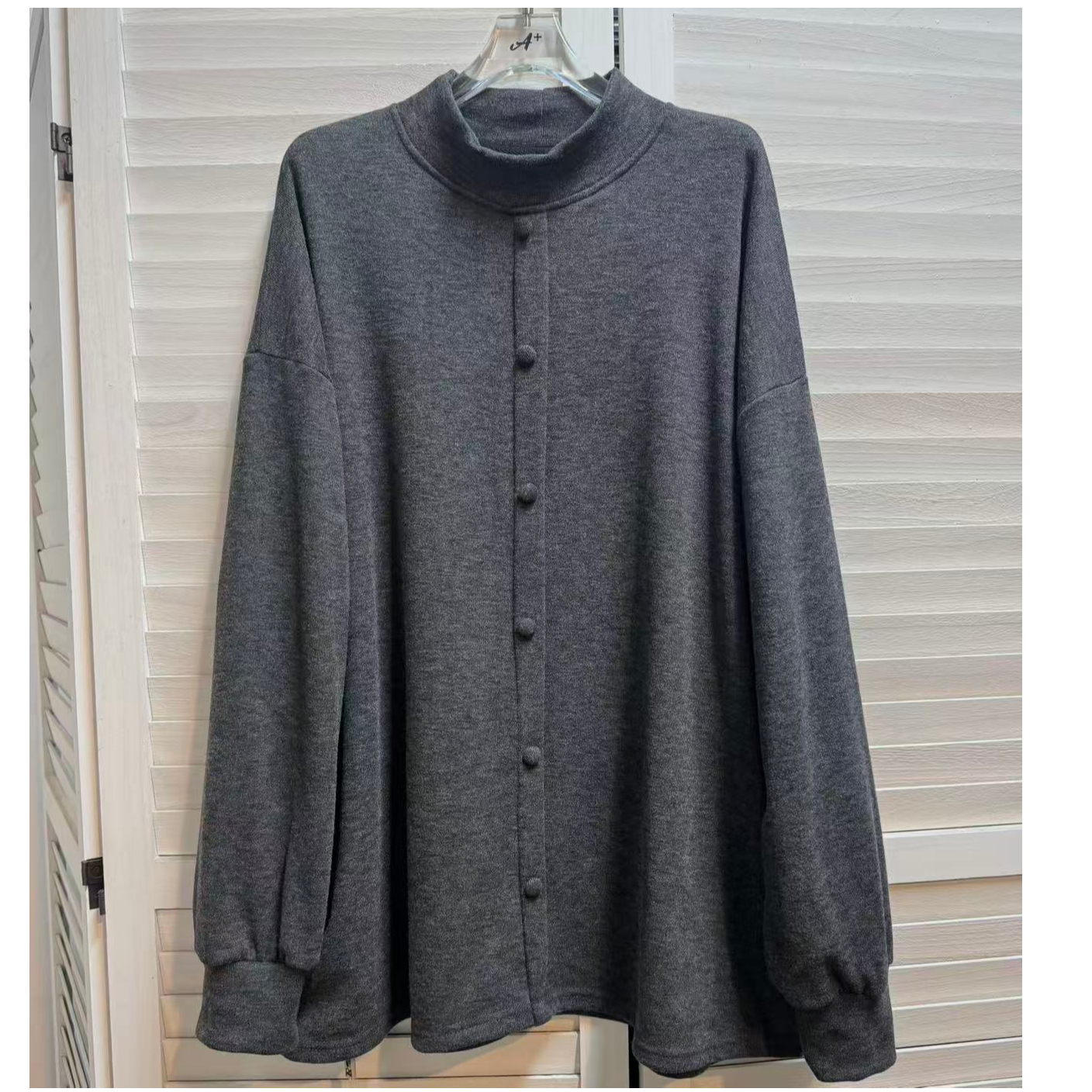 2025冬季新款女装时尚洋气百搭纯色长袖小高领宽松T恤上衣