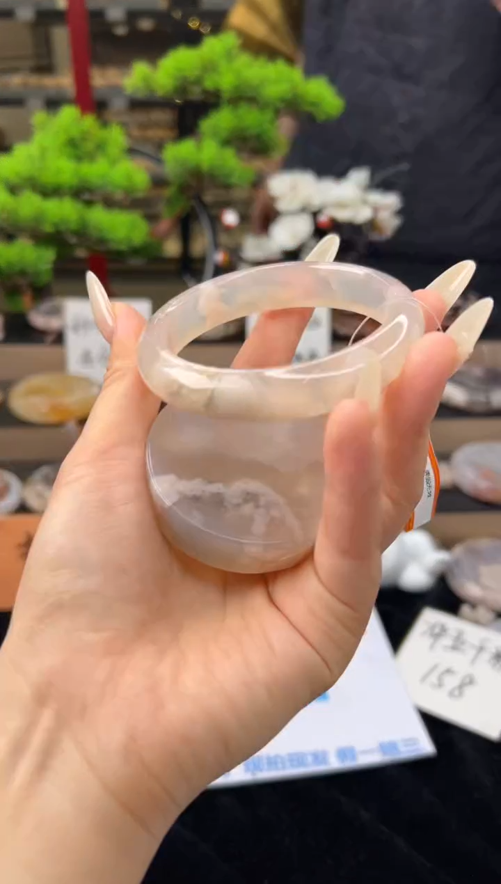 【闪购商品】石英质玉手镯未镶嵌60圈口（赠送镯心）13314